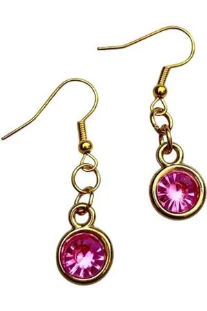 2 Love It Bling R - Oorbellen - Lengte 4 cm - Stainless steel - - Goudkleurig