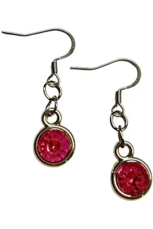 2 Love It Bling Fuchsia - Oorbellen - Stainless steel - - Zilverkleurig