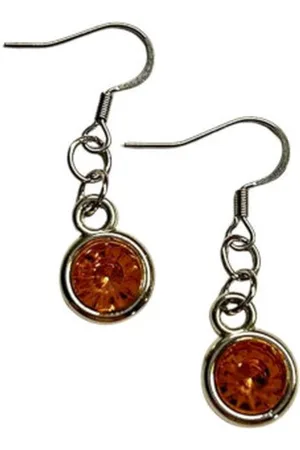 2 Love It Bling OG - Oorbellen - Stainless steel - - Oranje - Zilverkleurig