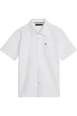 Tommy Hilfiger SOLID OXFORD SHIRT S/S Jongens Overhemd -