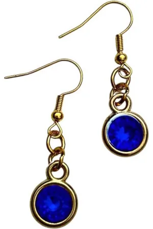 2 Love It Bling DB - Oorbellen - Lengte 4 cm - Stainless steel - Donker - Goudkleurig