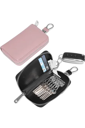 ZILOU Sleuteletui Mannen & Vrouwen - 18 Sleutels - Pasjeshouder - 4 Pasjes - Key Organizer - Portemonnee - Hoogwaardig Leer