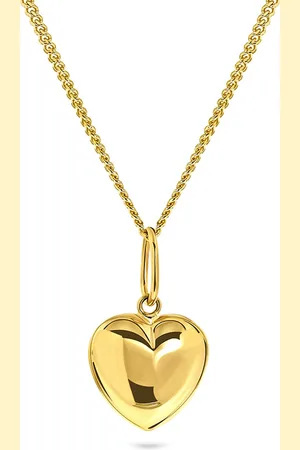 Miore Hart Ketting met Hanger Dames - Halsketting - 9 Karaat - Kleur - Handgemaakte Hoogwaardige Sieraden