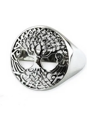 etNox Tree of life Zilveren Ring maat 54 (R5501.54)