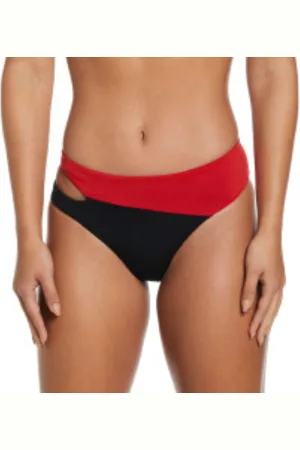 Nike Damen Bikini broek Swoosh Block Black