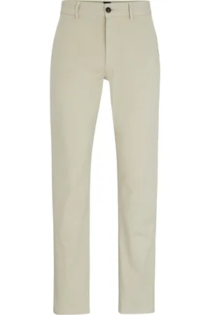 HUGO BOSS Satin Chino Ecru