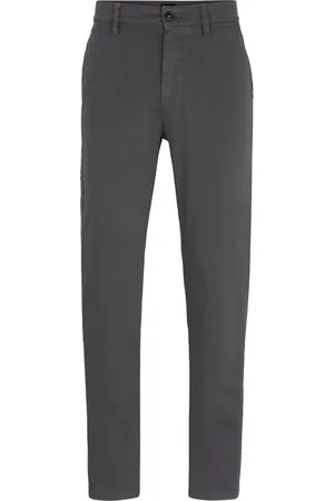 HUGO BOSS Satin Chino Antraciet