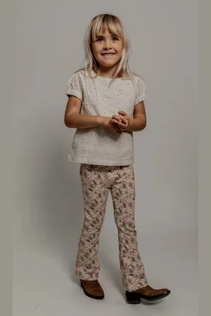 baje studio Beau blouse met korte mouwen gebroken wit | Baje 74-80