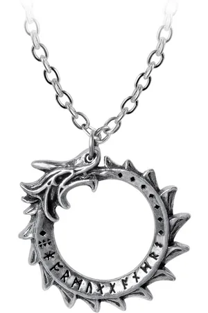 Alchemy Mini Jormungand Ketting - Zilverkleurig
