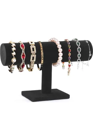 Merkloos Stijlvolle Fluwelen Armbandhouder voor Sieraden en Horloges - T-Standaard