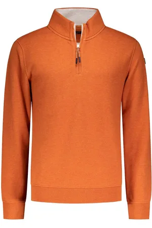 NZA NZA - Oranje sweater met halve rits