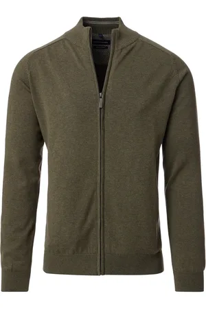 Casa Moda Vest Zip Olijfgroen