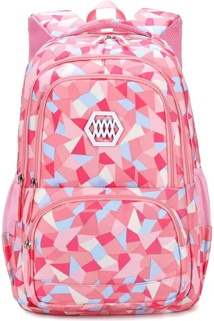 Merkloos Ruime Unisex Schoolrugzak voor Kinderen en Tieners - Waterdichte Nylon Rugtas