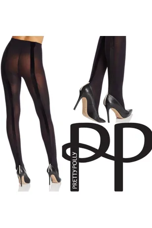 Pretty Polly Panty - Fashion - Velvet Backseam - Naad - Dikke - Opaque - 60 Den. - S/M