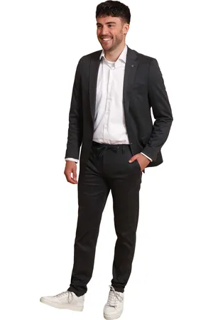 Suitable Kostuum Albatros Melange Antraciet