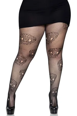 Leg Avenue Lace Skull Fishnet Panty