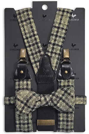 Sir Redman Bretels met strik - bretels combi pack Radiant Tartan