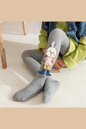 Merkloos Sara Shop - Baby legging -Winter Legging - Babymaillot - Kinderen Panty - Lekker Warm Legging - Koetenmix