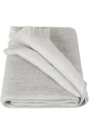 Alpaca Loca Dubbelzijdige Sjaal - 200 x 65 cm - , Wit
