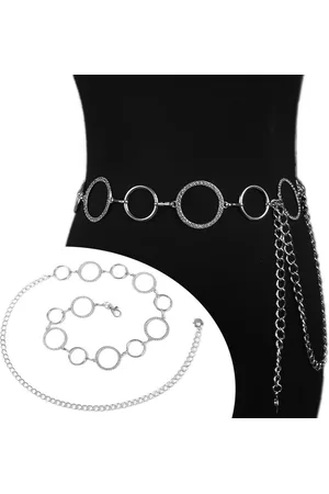 WiseGoods Luxe Tailleriem Dames - Rond Design Damesriem - Riem Vrouw - Riemen Vrouwen - Dameskleding - Kleding Accessoires