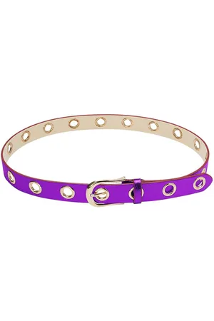 Yehwang Metallic Riem - - 80 cm lang - 2.8 cm breed - Gouden ringen
