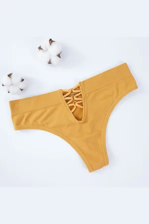 Merkloos Sara Shop - String dames - String Katoen - Staring