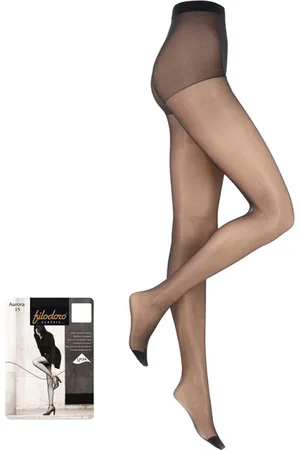 Filodoro Extra fijne sterke panty in lycra 15 DEN met kruisje