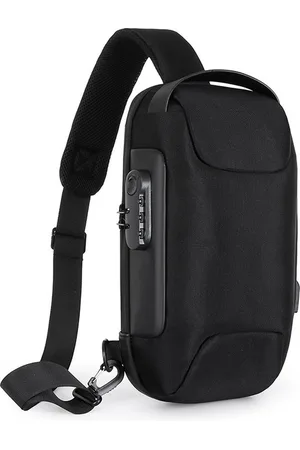 Merkloos Crossbodytas - Sling Bag - Borsttas - Anti Diefstal & Waterdichte - Met USB - Crossbodytassen - Dames - Heren - - Crossbody Bag Heren - Stijlvolle En Praktische Slingbag - Crossbody Tas Voor Dagelijks Gebruik, Wandelen, Reizen & Festivals