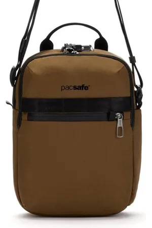 Pacsafe Schoudertas Metrosafe X Vertical Crossbody Tan Bruine