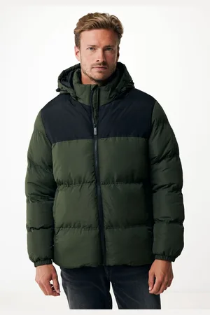Mexx Korte Winterjas Met Afneembare Capuchon Groen Heren