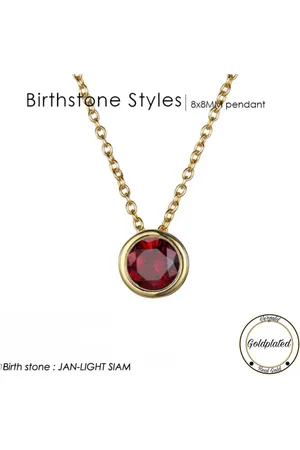 Soraro Birthstone Ketting | Januari | Goudkleurig | Ketting voor Haar | Cadeau Voor Haar | Cadeau Voor Vriendin | Verjaardag Cadeau | Moederdag Cadeau | Cadeau Ideeën