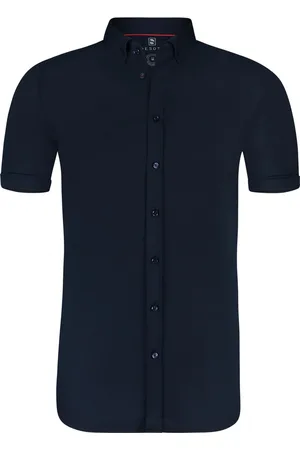 DESOTO Overhemd Korte Mouw Donkerblauw (navy) 057