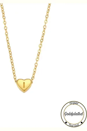 Soraro Initialen Ketting | Letter I | Minimaliste Kettingen Goudkleurig | Goldplated | Goudkleurige Ketting | Cadeau voor Haar | Vrouwen Cadeau | Elegante Kettingen