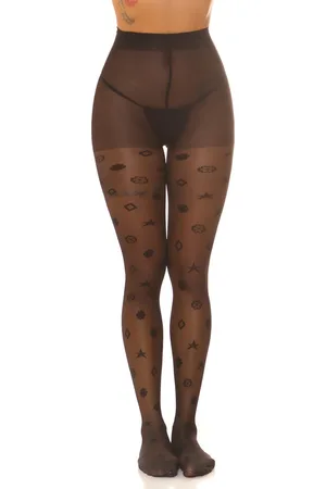 Merkloos Panty met ster patroon