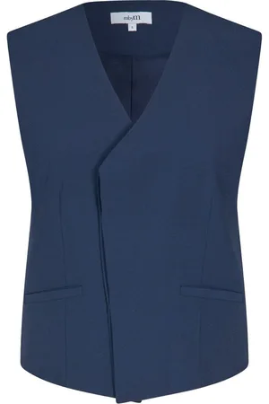 mbyM Donkerblauw gilet Hettie