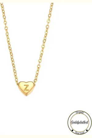 Soraro Initialen Ketting | Letter Z | Minimaliste Kettingen Goudkleurig | Goldplated | Goudkleurige Ketting | Cadeau voor Haar | Vrouwen Cadeau | Elegante Kettingen