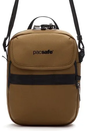 Pacsafe Schoudertas Metrosafe X Compact Crossbody Tan Bruine