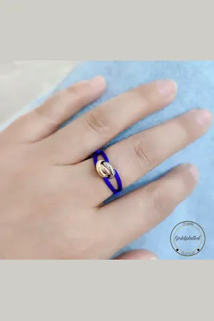 Tricolor Ring | | Goldplated | Ringen | Cadeau voor haar | verjaardag vrouw