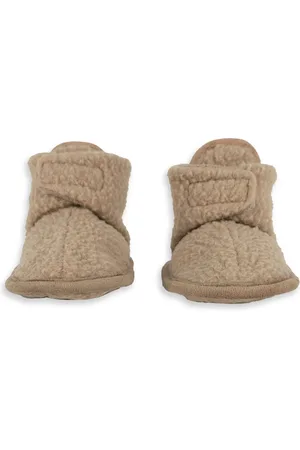 Lodger Newborn slofjes teddy - - 0-3 maanden - Blijven goed aan - Warm