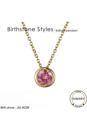 Soraro Birthstone Ketting | Juli | Goudkleurig | Ketting voor Haar | Cadeau Voor Haar | Cadeau Voor Vriendin | Verjaardag Cadeau | Moederdag Cadeau | Cadeau Ideeën
