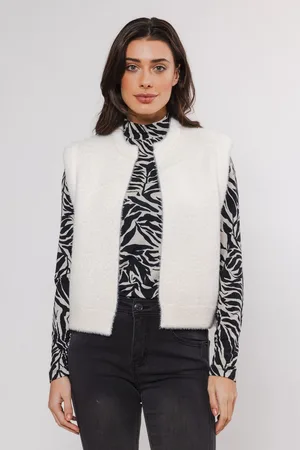 Rino & Pelle Rino&Pelle dames gilet - Elona waistcoat - wit