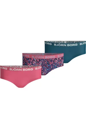Björn Borg Bjorn Borg - Meisjes - 3-Pack Leopard Hipster - Multicolor - 158