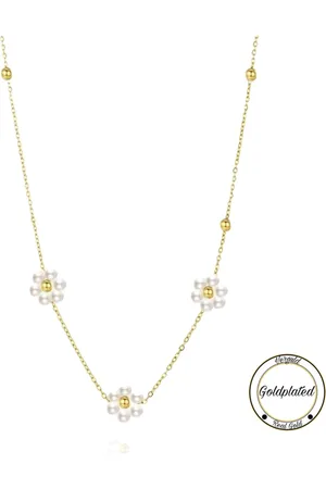 Soraro Bloemen Armband & Ketting Set | Goldplated | Flower | Dames Armband | Dames Ketting | Elegante Set | Dames Armband & Ketting