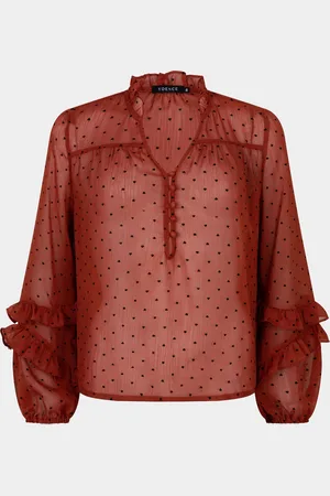 Ydence Blouse Blouse Nola Ws2440 Brick Dames