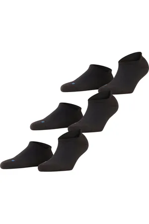 Falke Cool Kick Bundle 3P SN anatomische pluche zool functioneel garen sneakersokken unisex zwart