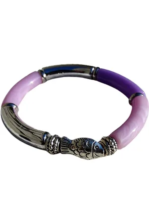 2 Love It Vis - Armband - Elastisch - Polsmaat 17 - 20 cm - Tube kralen