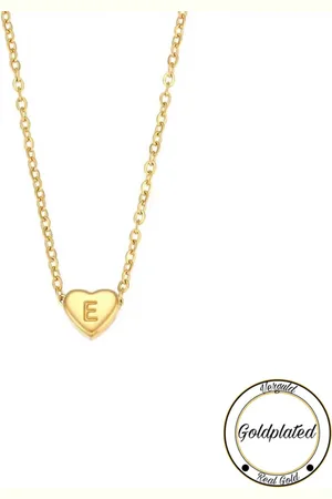 Soraro Initialen Ketting | Letter E | Minimaliste Kettingen Goudkleurig | Goldplated | Goudkleurige Ketting | Cadeau voor Haar | Vrouwen Cadeau | Elegante Kettingen