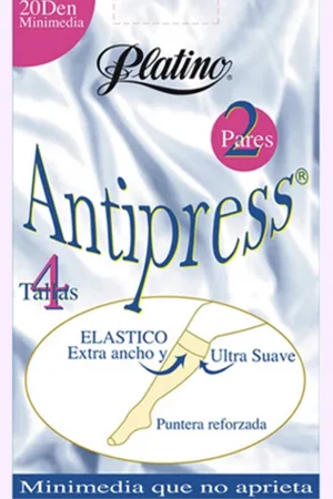 Platino 2 paar antipress 20 den panty kousjes maat M