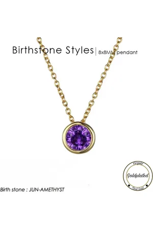 Soraro Birthstone Ketting | Juni | Goudkleurig | Ketting voor Haar | Cadeau Voor Haar | Cadeau Voor Vriendin | Verjaardag Cadeau | Moederdag Cadeau | Cadeau Ideeën