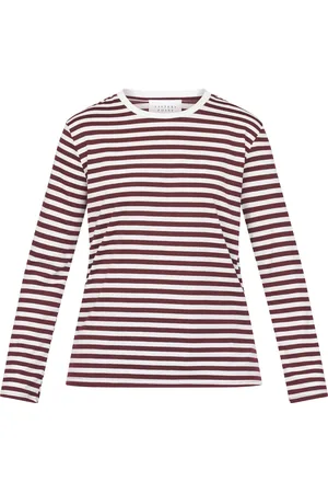 SisterS point Hico-ls - Dames Top - d.bordeaux/cream